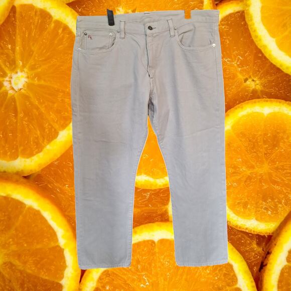 Polo Ralph Lauren White Slightly Distressed Jeans Size 36x30 - Picture 6 of 8